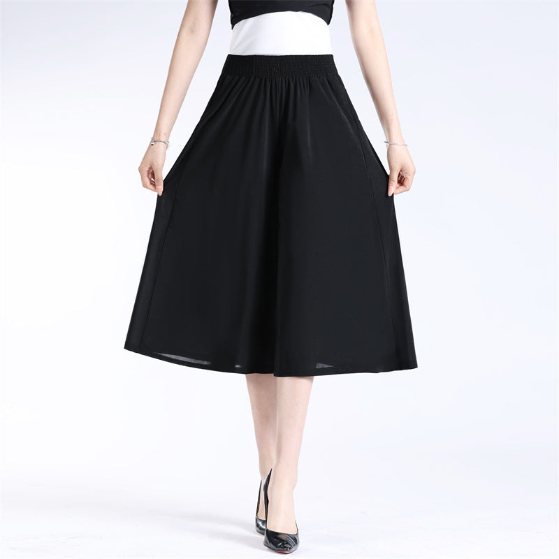 Jayne | Geblümte Culottes mit elastischer Taille