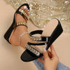 Madison | Elegante Party-Sandalen mit funkelnden Kristallen