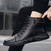Ashton | Warme schwarze Lederstiefel
