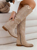 Rinda | Alexoo Stiefeletten aus beigem Wildleder