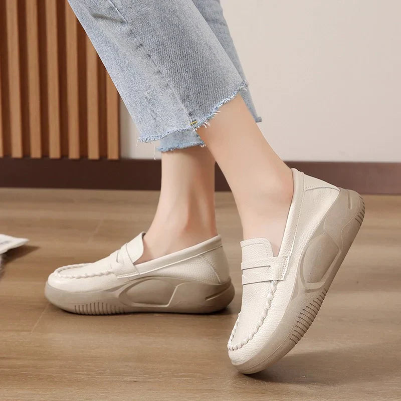 Siena | Bequeme Leder-Korrekturslipper