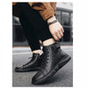 Ashton | Warme schwarze Lederstiefel