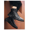Ashton | Warme schwarze Lederstiefel