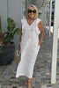 Emelia | bequemes Leinenkleid, lässiger Look mit weitem Arm.