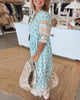Liana | Bedrucktes Kleid mit V-Ausschnitt