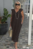 Emelia | bequemes Leinenkleid, lässiger Look mit weitem Arm.