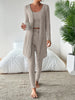 Chloe | Stilvolles 3-teiliges Set aus geripptem Strick