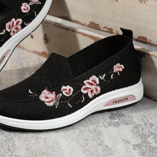 Dekorowane kwiaty buty ortopedyczne