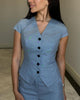 Yara | stilvolles Set für Damen mit V-Ausschnitt-Bluse und Hose.