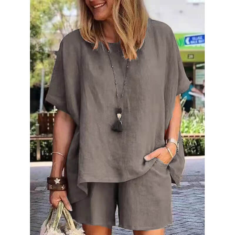 Juliet | Lässiges zweiteiliges Set mit Shorts und kurzen Ärmeln
