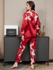 Nola | luxuriöses Damenpyjama-Set mit kontrastierender Bindung