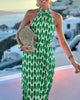 Roana | Neckholder-Maxikleid mit oberschenkelhohem Schlitz