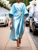 Barbara | stilvolles Satin-Kleid mit luxuriösem Glanz