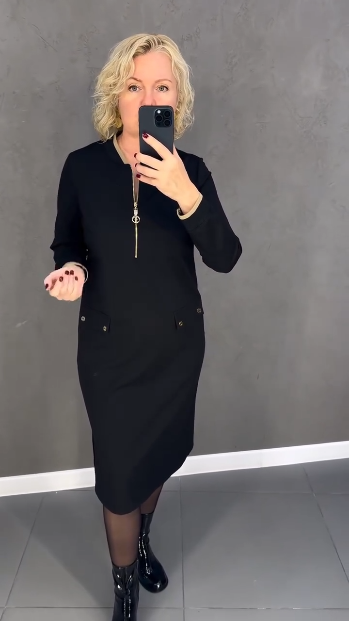 Hannelore | Figurnahes Midikleid