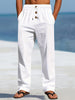 Renzo | Elastische Leinenhose im Casual-Stil