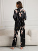 Nola | luxuriöses Damenpyjama-Set mit kontrastierender Bindung