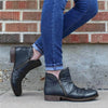 Lornia | Damenstiefel mit doppeltem Reißverschluss