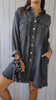 Sele | Langes Denim Mantel-Shirt
