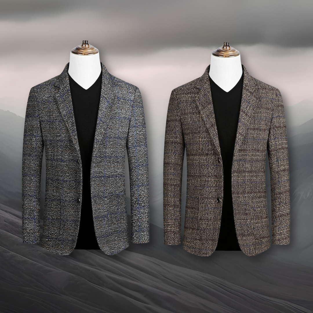 Domiko | Eleganter Tartan-Blazer