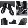 Ashton | Warme schwarze Lederstiefel