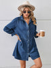 Lillian | Modisches Denim-Kleid mit Knopfleisten-Detail