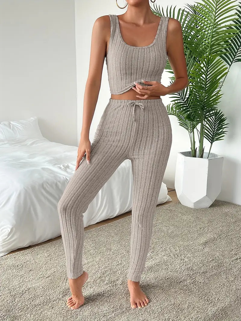 Chloe | Stilvolles 3-teiliges Set aus geripptem Strick