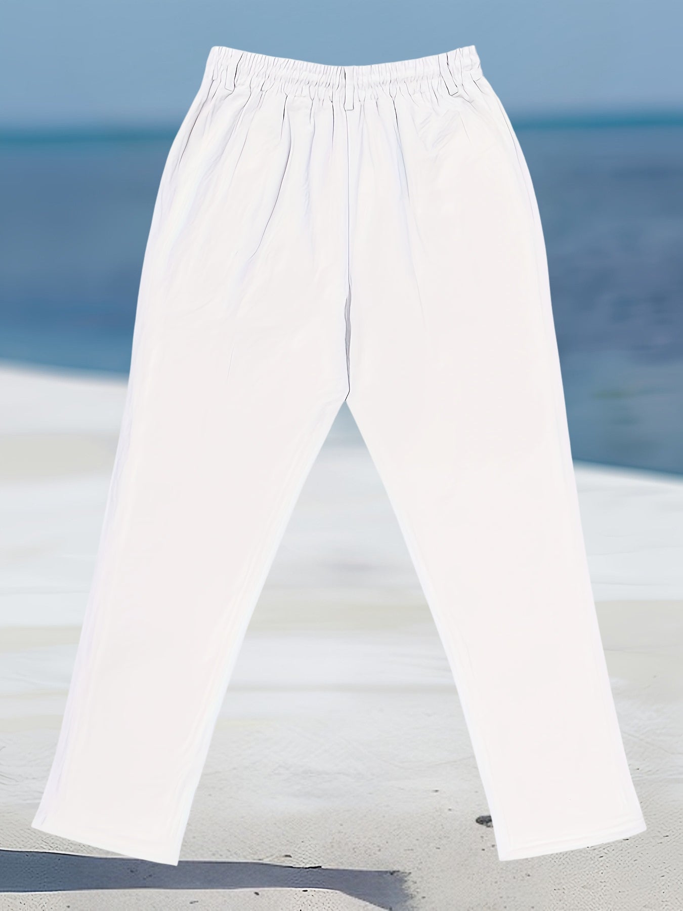 Renzo | Elastische Leinenhose im Casual-Stil