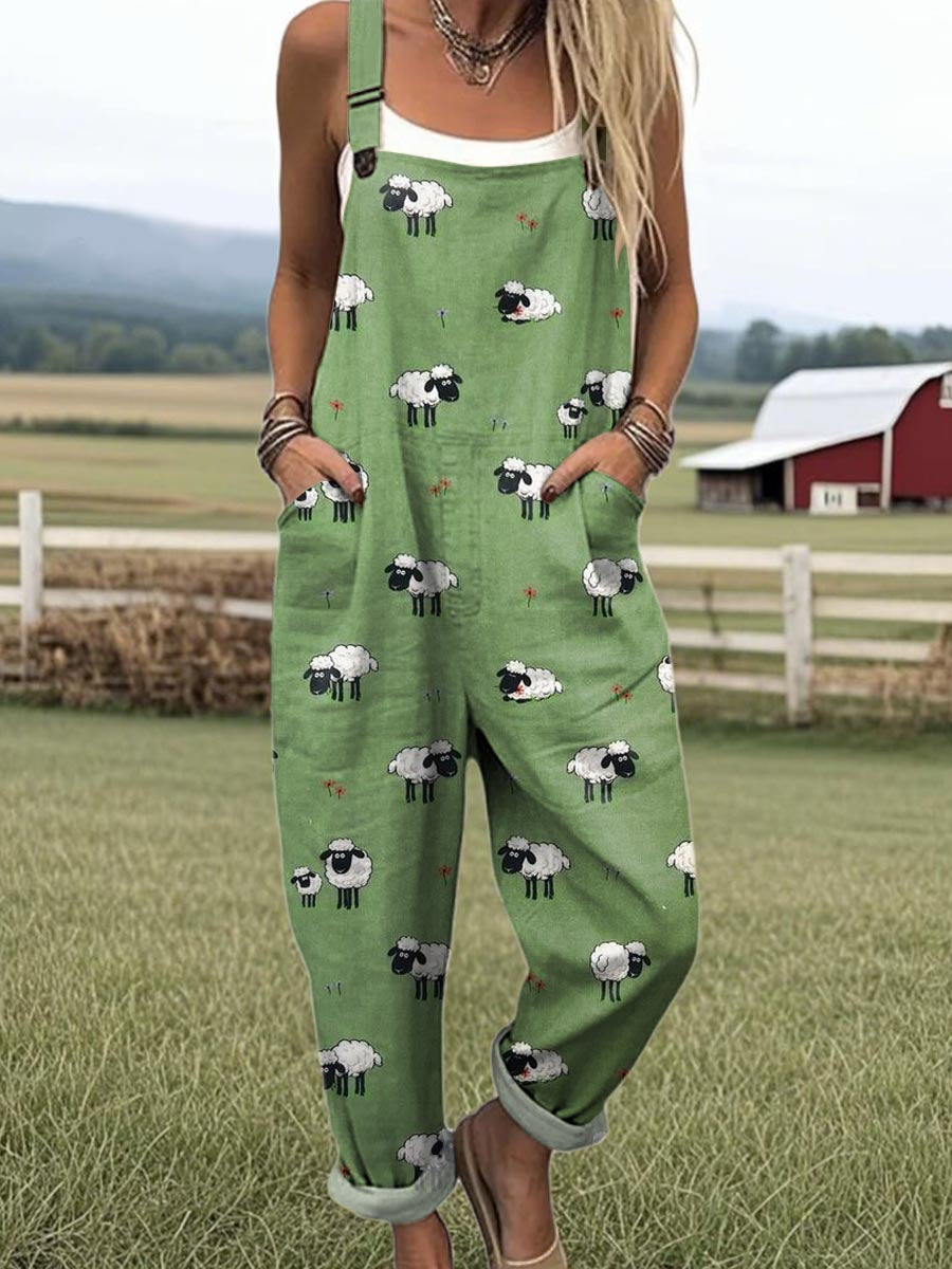 Eliana | femininer Vintage-Overall mit Blumendesign