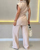 Emerie™ | Elegantes ärmelloses Set mit hochtaillierter Hose