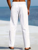 Renzo | Elastische Leinenhose im Casual-Stil