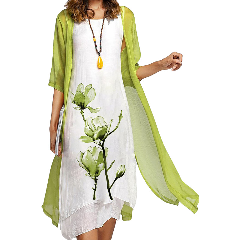 Ingrid | Stilvolles Anzugskleid mit Blumenmuster