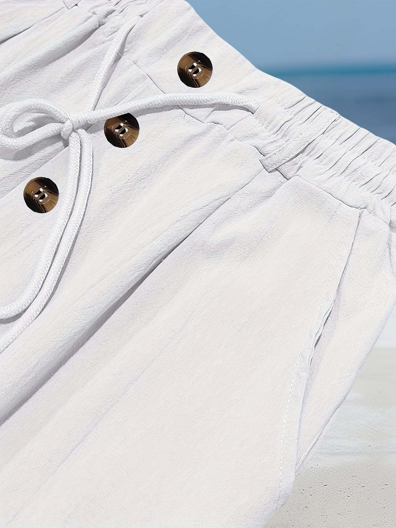 Renzo | Elastische Leinenhose im Casual-Stil
