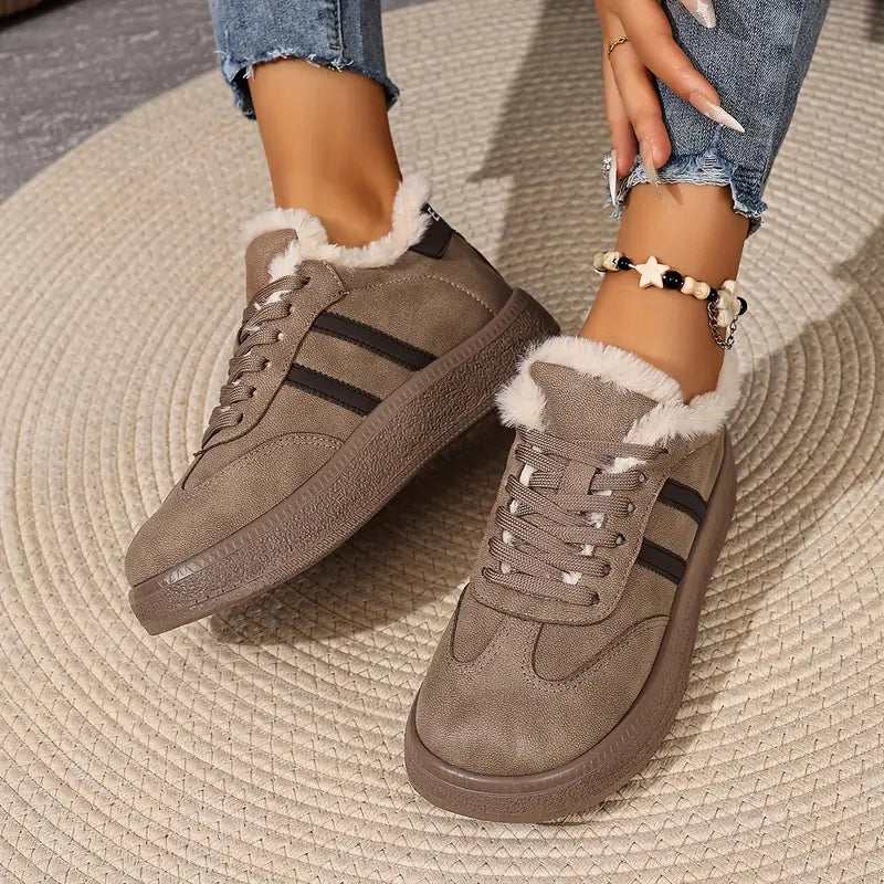 Jalia | Bequeme Baumwoll-Sneaker mit warmem Innenfutter