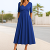 Monica | Wickelkleid mit kurzen Ärmeln