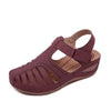 Conny | Ausgeschnittene Leder-Sandalen mit Knöchelriemen