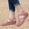 Conny | Ausgeschnittene Leder-Sandalen mit Knöchelriemen