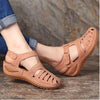 Conny | Ausgeschnittene Leder-Sandalen mit Knöchelriemen