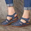 Conny | Ausgeschnittene Leder-Sandalen mit Knöchelriemen