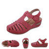 Conny | Ausgeschnittene Leder-Sandalen mit Knöchelriemen