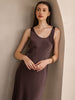 Aliya | langes ärmelloses Kleid aus reiner Seide
