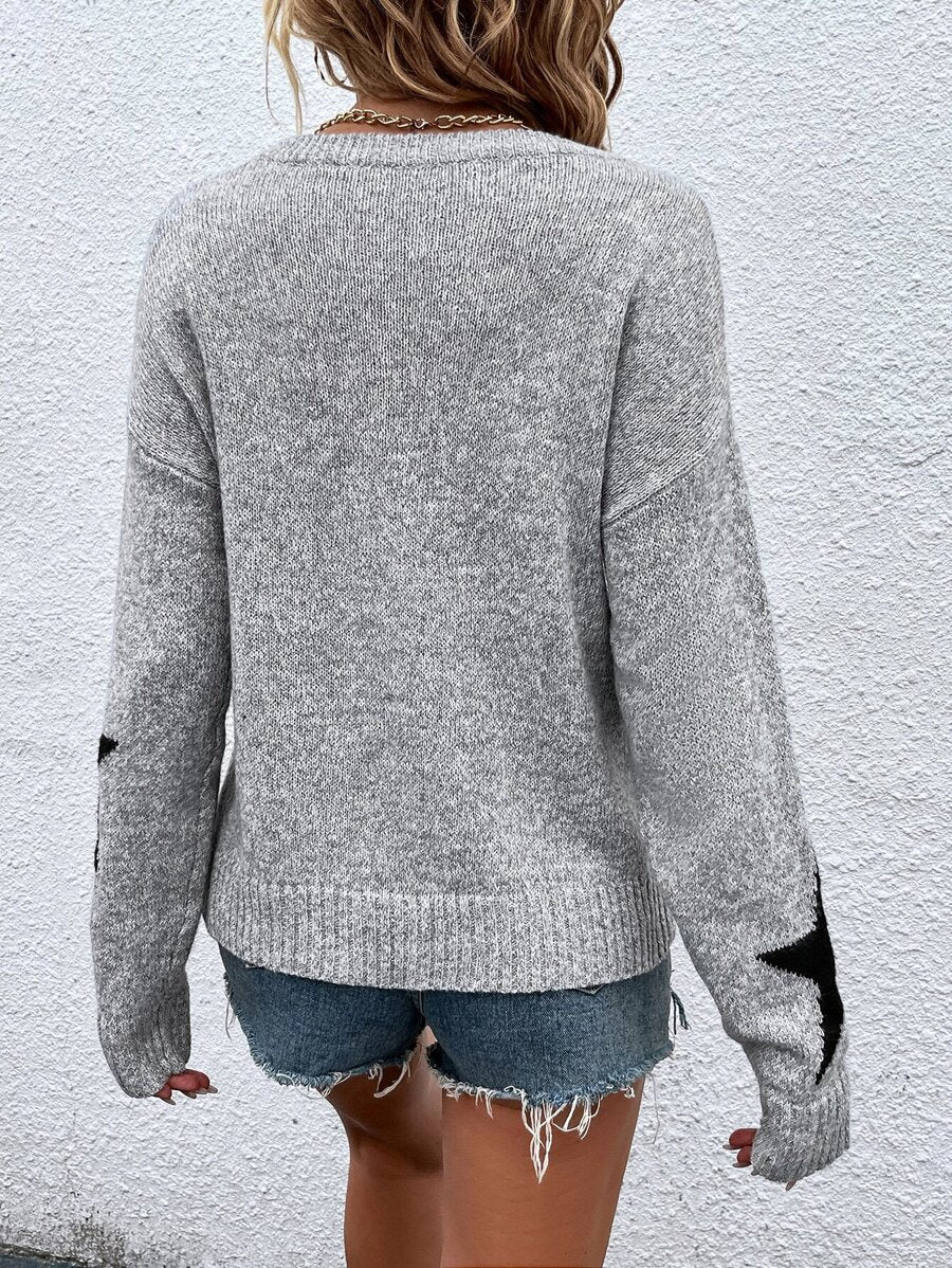 Haira | Oversized-Pullover im europäischen Stil