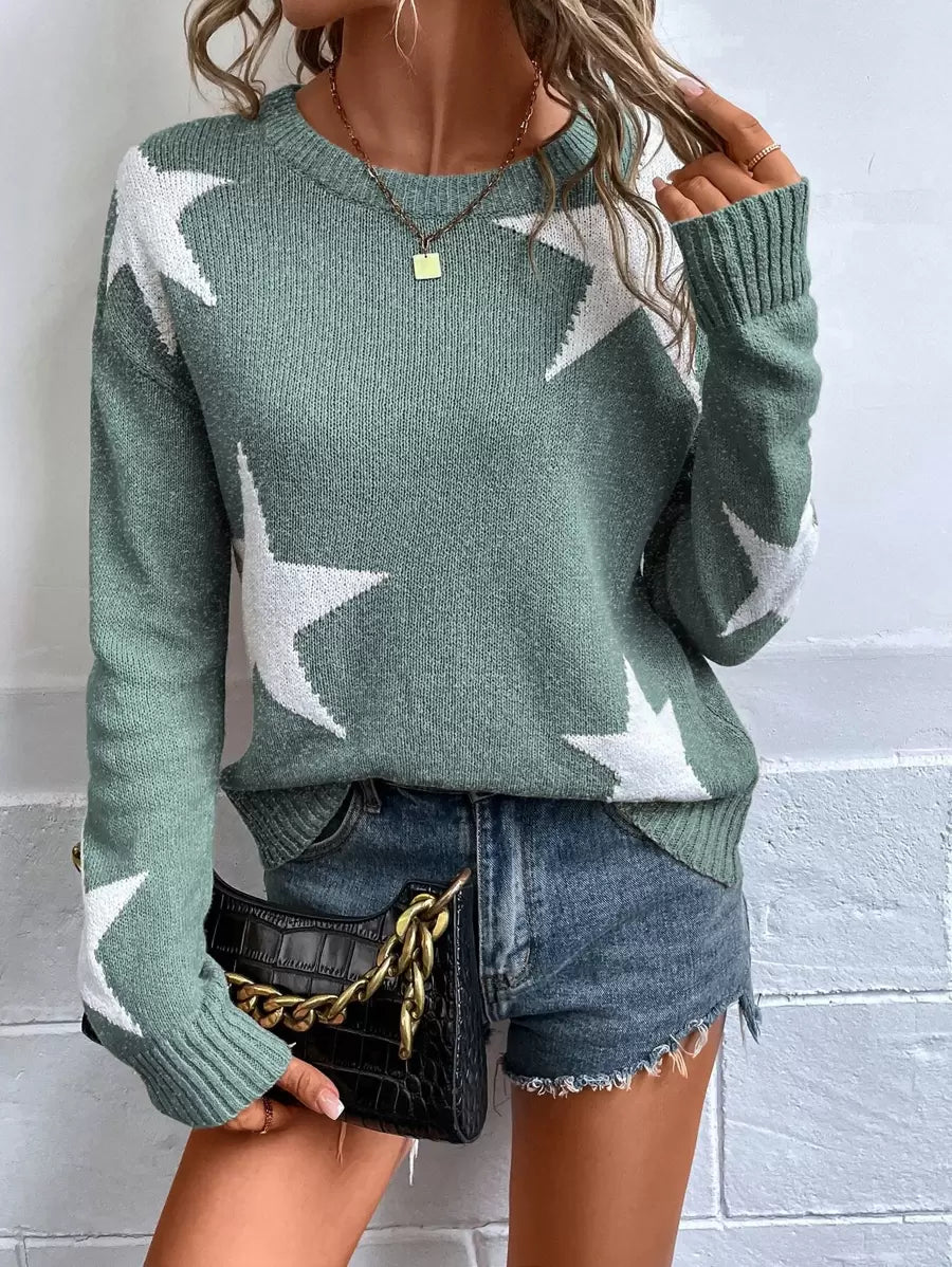 Haira | Oversized-Pullover im europäischen Stil