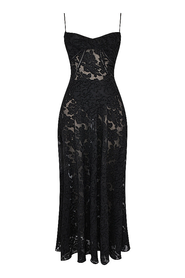Sadie | Langes ärmelloses Kleid mit klassischem Design