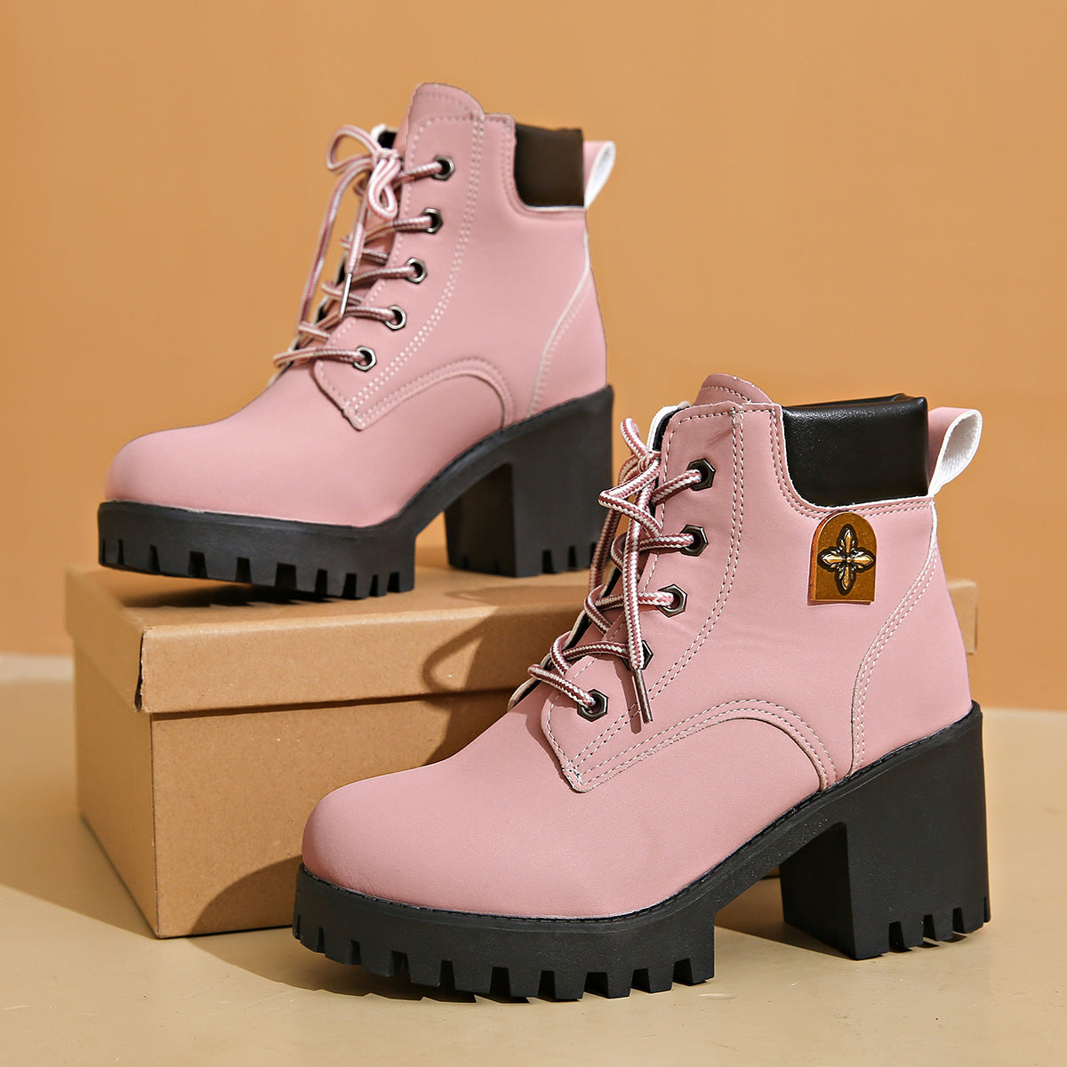 Ana™ | Modische Stiefeletten mit dicken Absätzen
