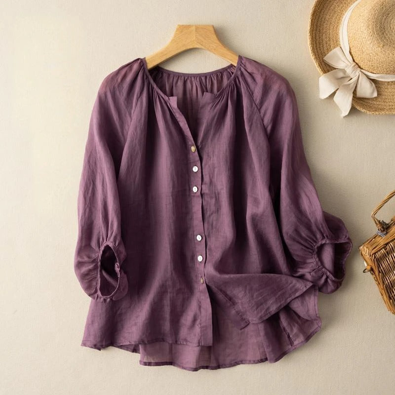 Eliza | elegante Leinenbluse für Damen