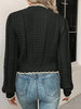 Fena | Damenstrickjacke mit kontrastierenden Bündchen