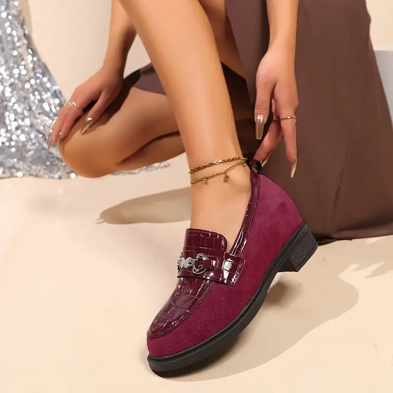 Jinna | Damen-Loafer mit Metallkette