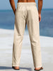 Renzo | Elastische Leinenhose im Casual-Stil