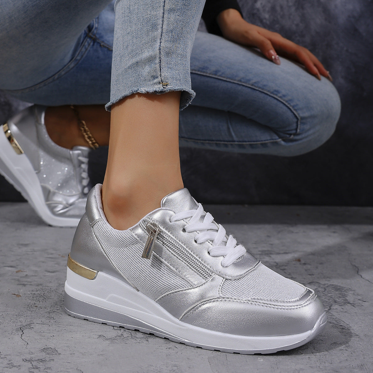 Firah | Orthopädische Schuhe mit seitlichem Reißverschluss