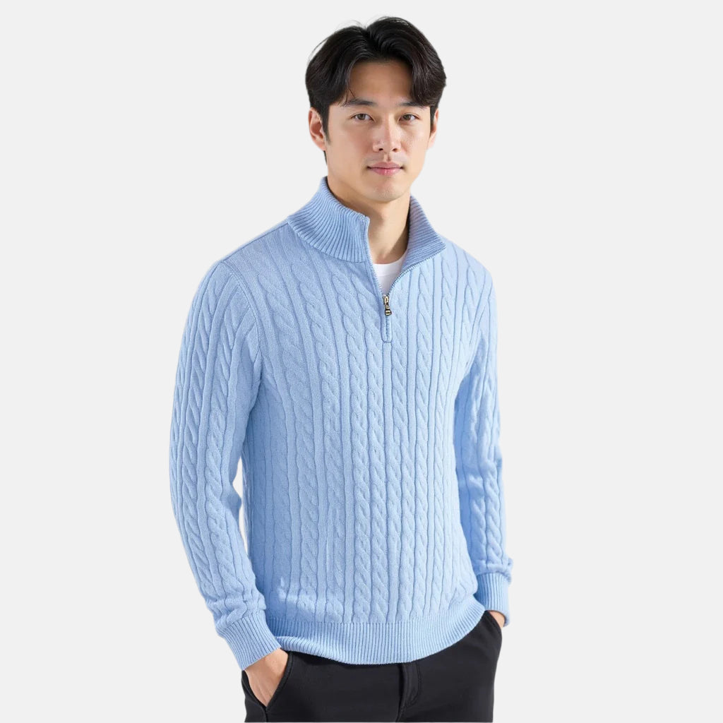 Gregory | Luxe Reißverschlusspullover